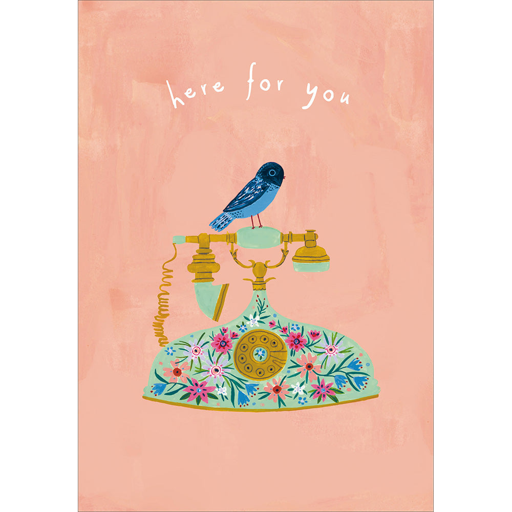 Bird On The Phone Here For You Empathy Card from Penny Black