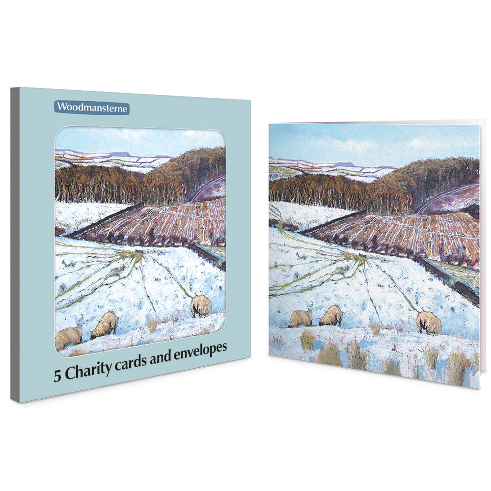 Across The Wintry Fields Pack Of 5 Charity Christmas Cards By Penny Black