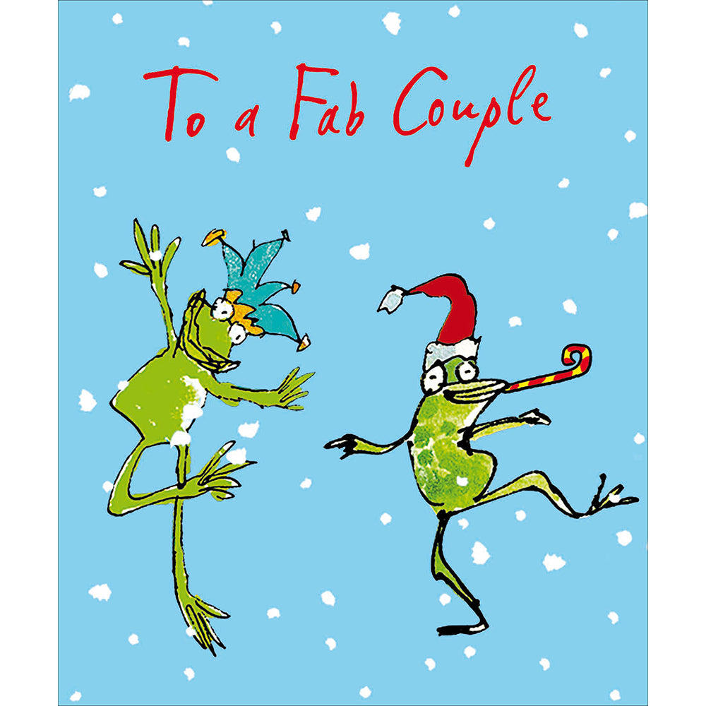 Quentin Blake Dancing Frogs Duet To A Fab Couple Christmas Card By Penny Black