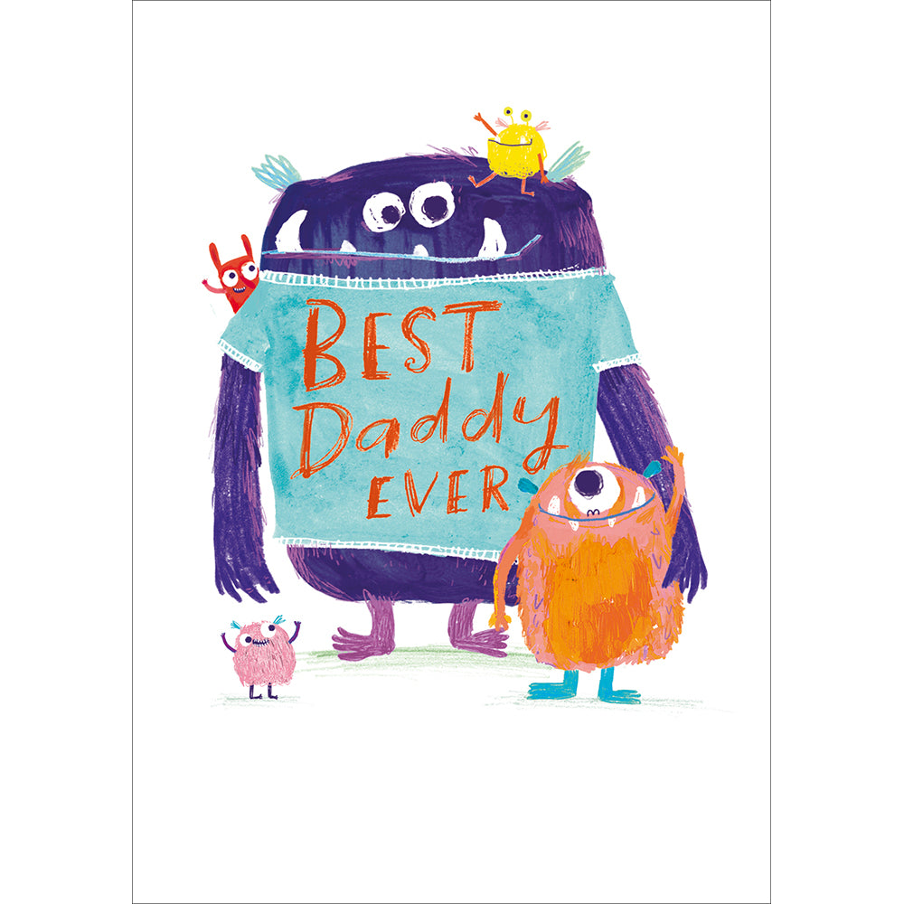 Big And Little Monster Best Daddy Father's Day Card By Penny Black