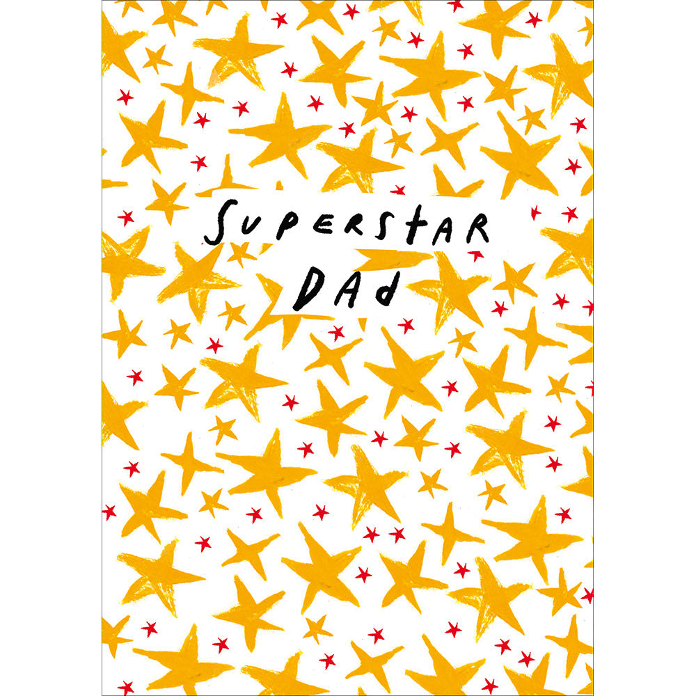 Gold Stars Superstar Dad Father's Day Card By Penny Black
