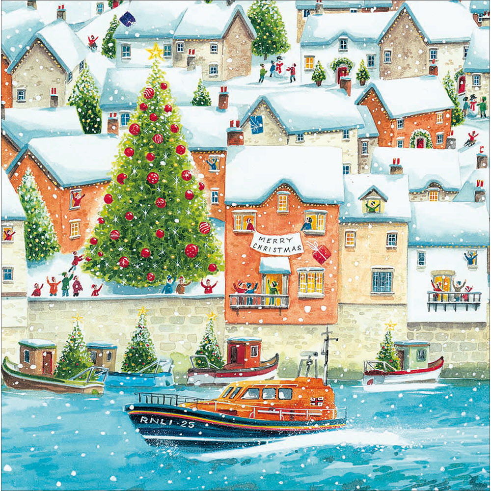 RNLI Lifeboats Charity Christmas Card Box Of 20 - 2026 By Penny Black