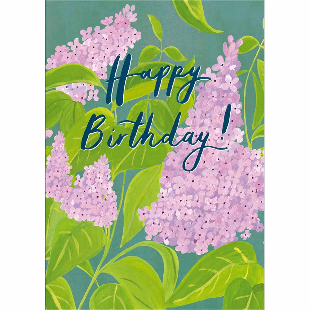 In The Lilac Bush Floral Birthday Card from Penny Black