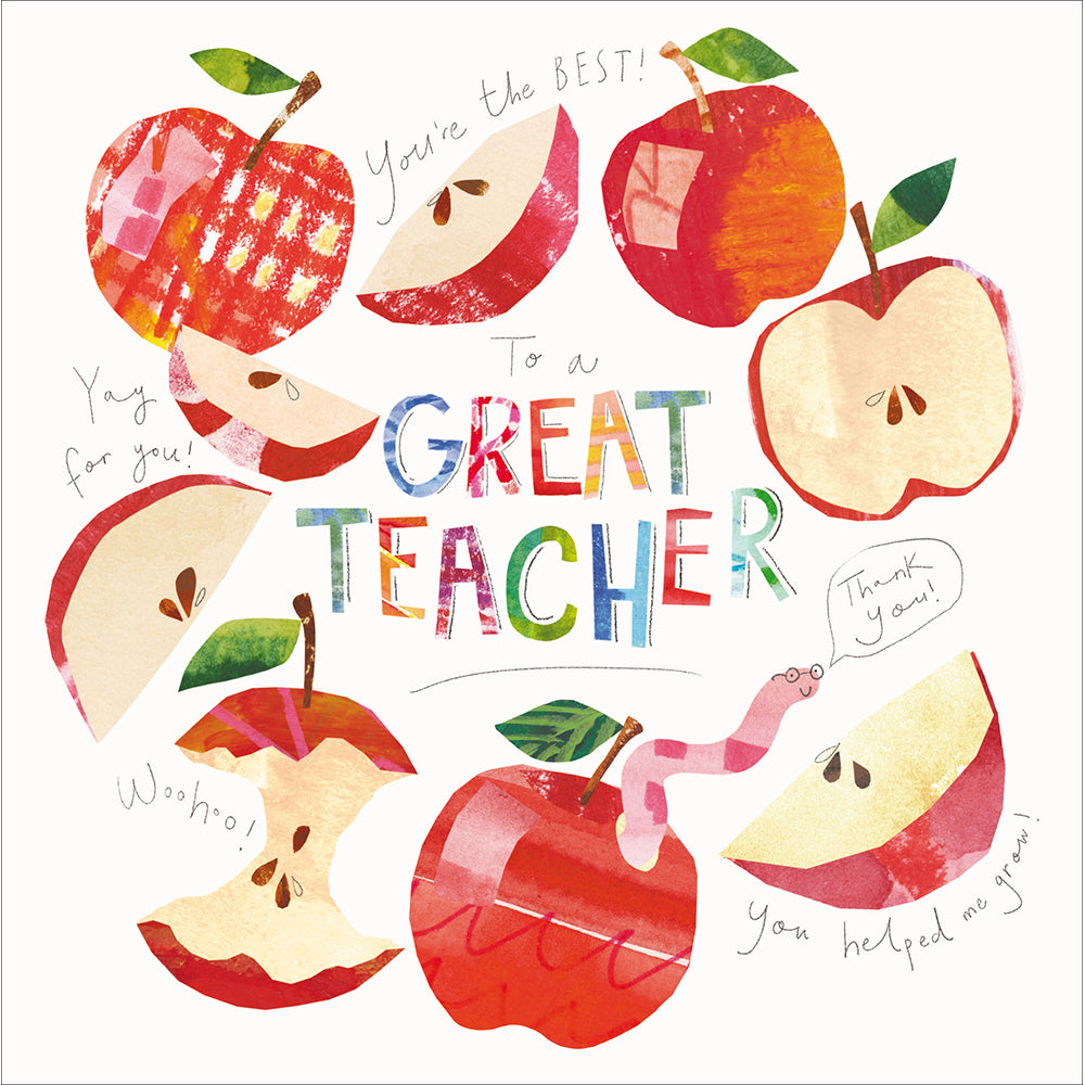 Yay For You To A Great Teacher Thank You Card By Penny Black
