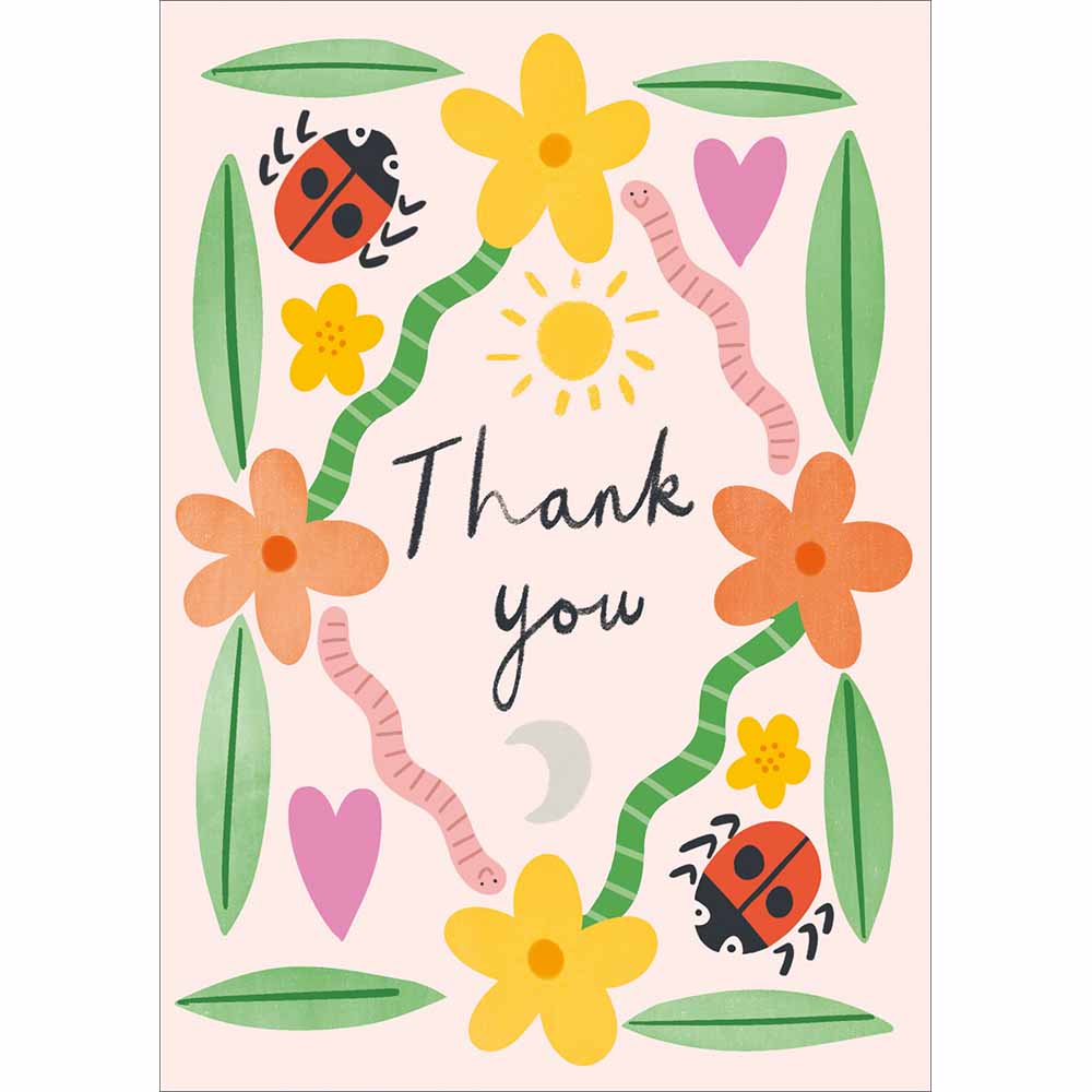 Wiggly Worms Cute Thank You Card from Penny Black