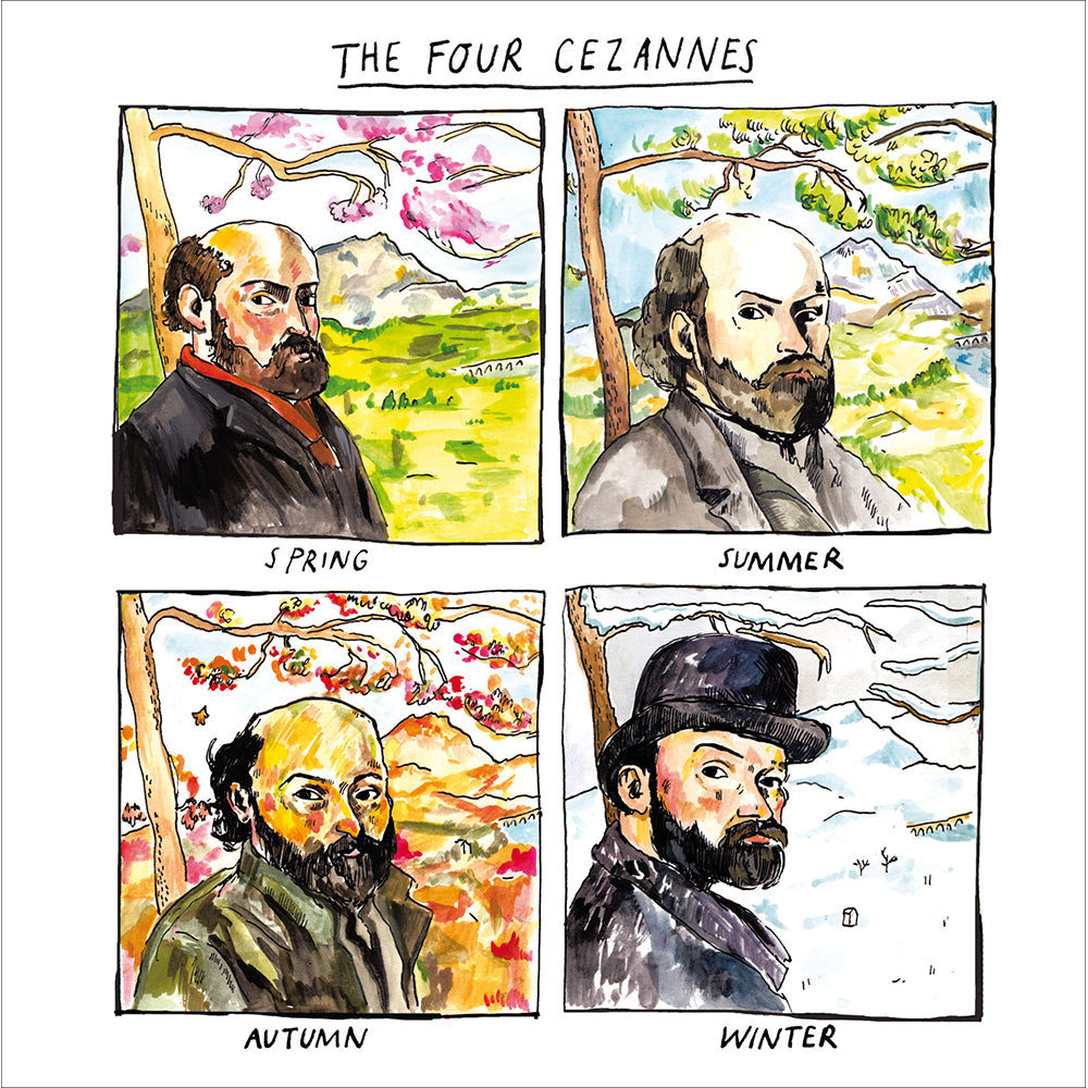 The Four Cezannes Funny Card By Penny Black