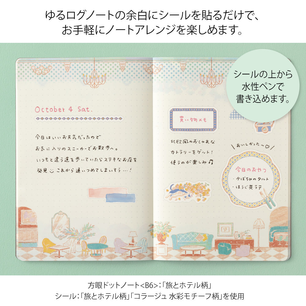 Yuru Log Decoration Stickers Set - Travel & Hotel By Penny Black