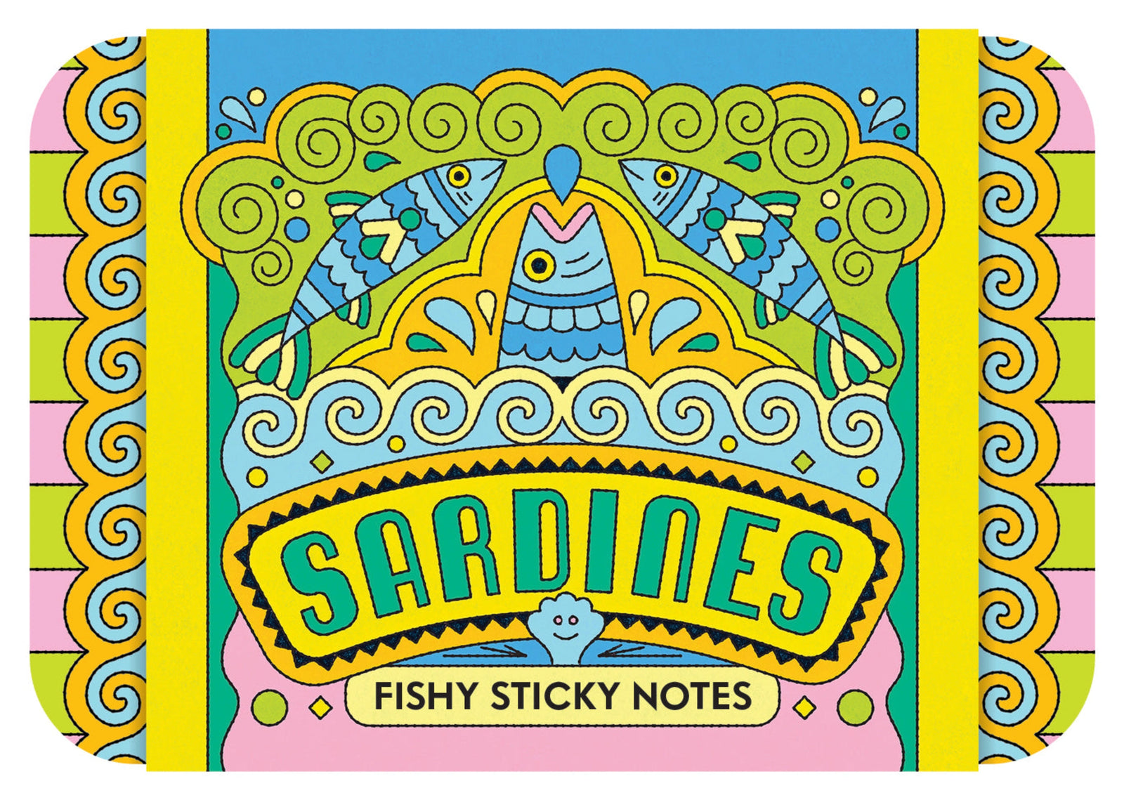 Sardines Tin Fishy Sticky Notes Set By Penny Black