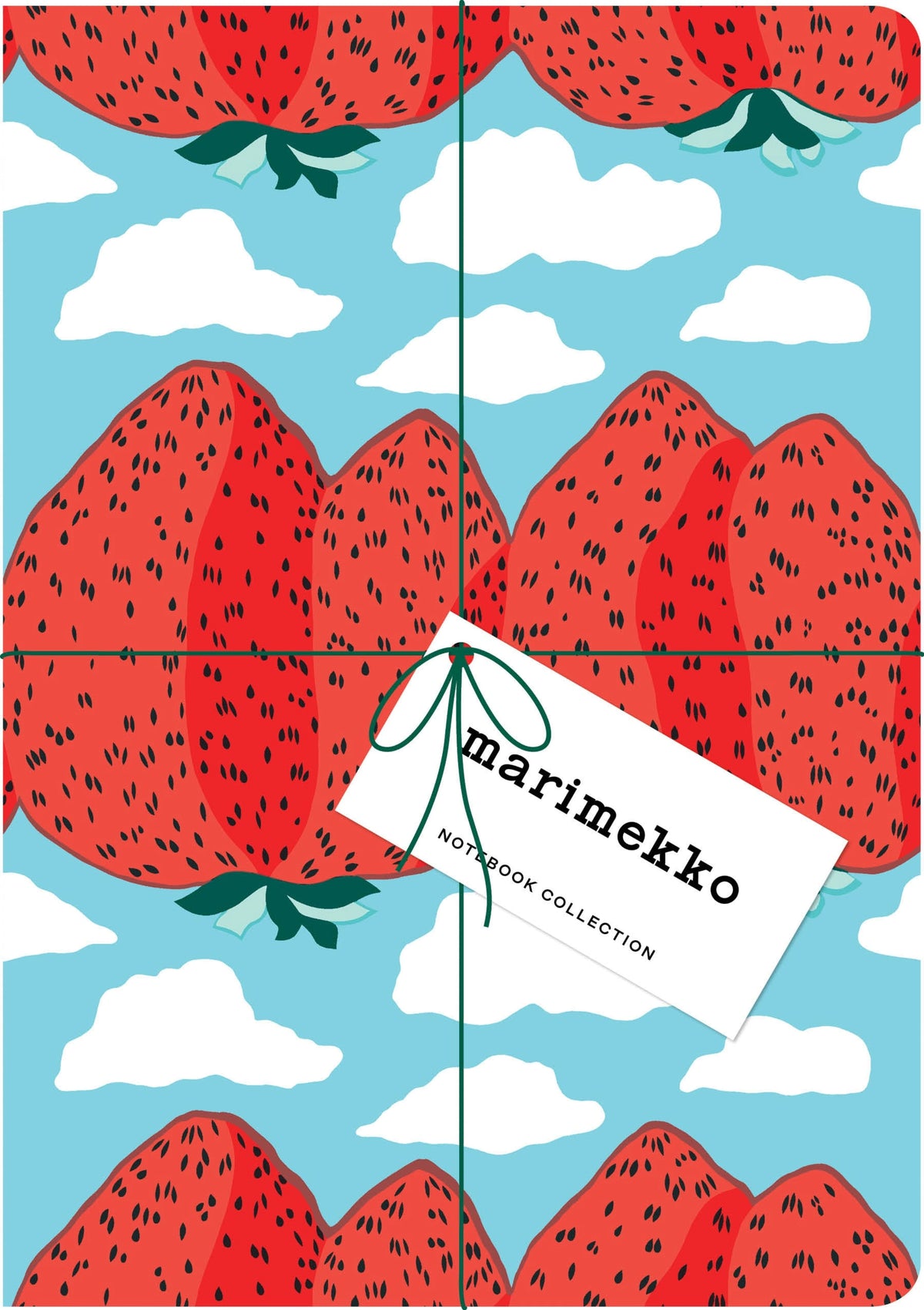 Marimekko Strawberry A5 Notebook Collection - Pack Of 3 By Penny Black