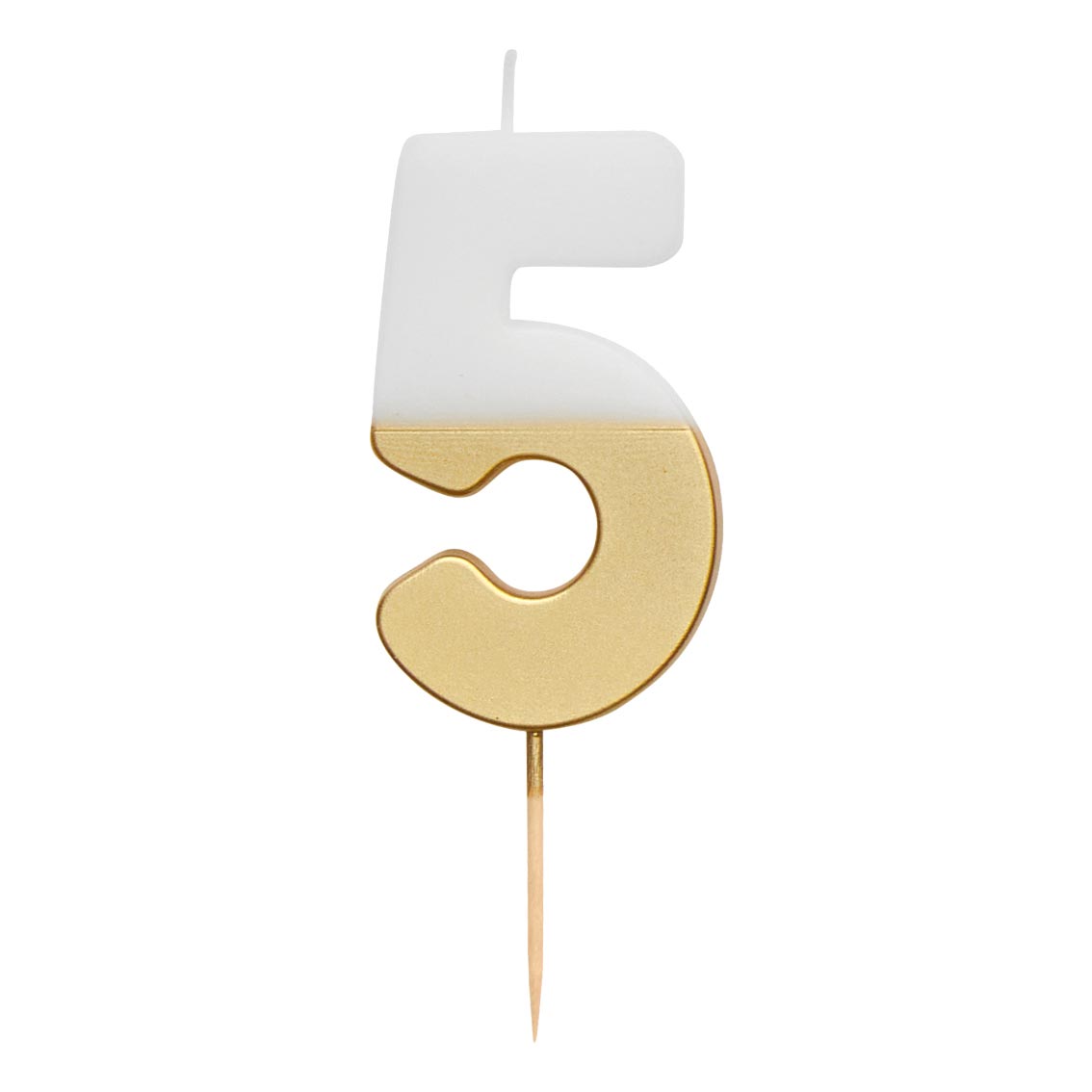 Gold & White Number Candle by talking tables at penny black - 5
