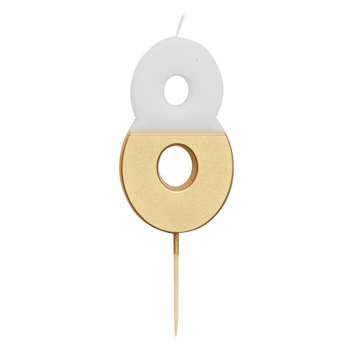 Gold & White Number Candle by talking tables at penny black - 8