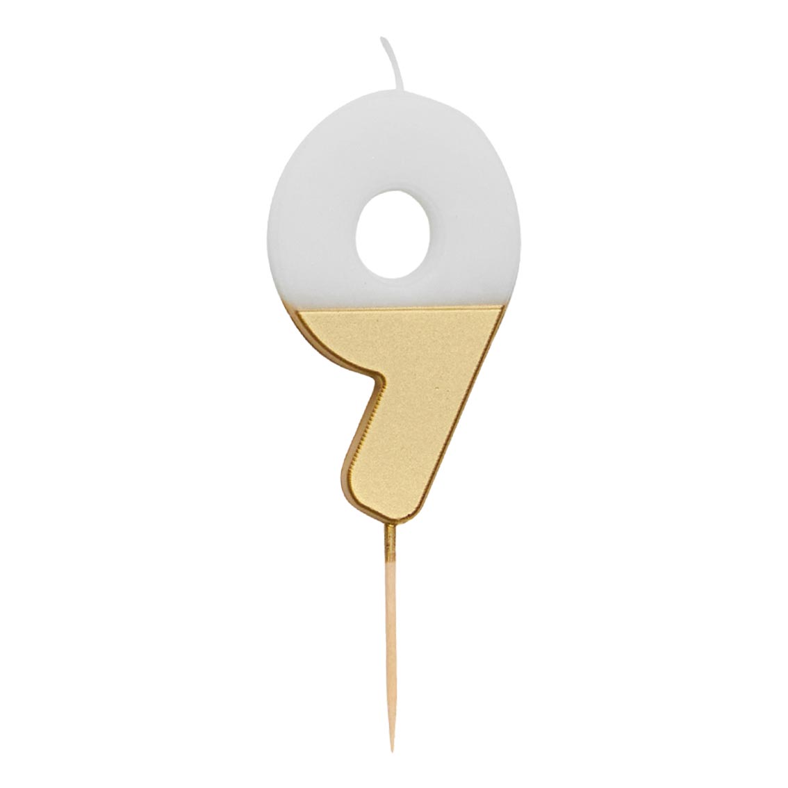 Gold & White Number Candle by talking tables at penny black - 9