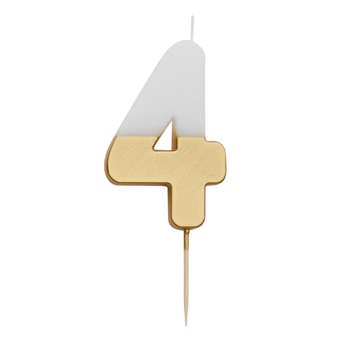 Gold & White Number Candle by talking tables at penny black - 4