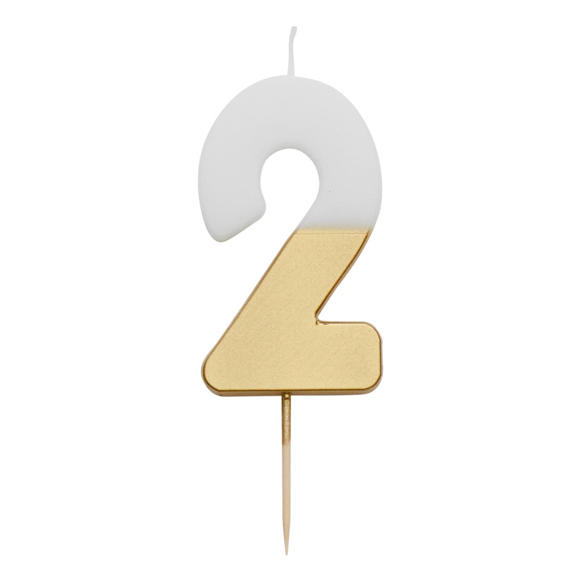 Gold & White Number Candle by talking tables at penny black - 2