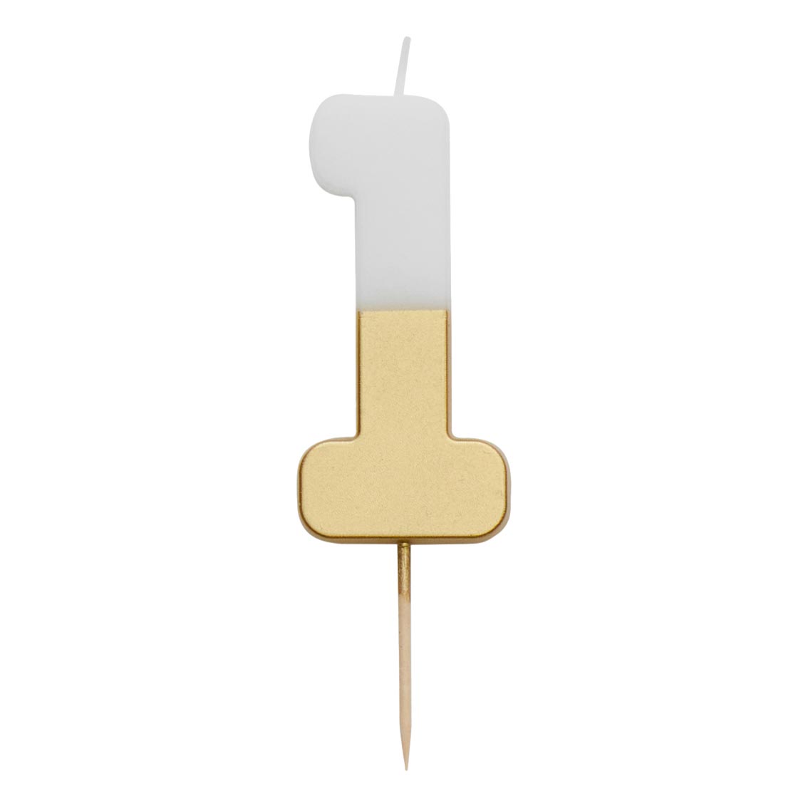Gold & White Number Candle by talking tables at penny black - 1