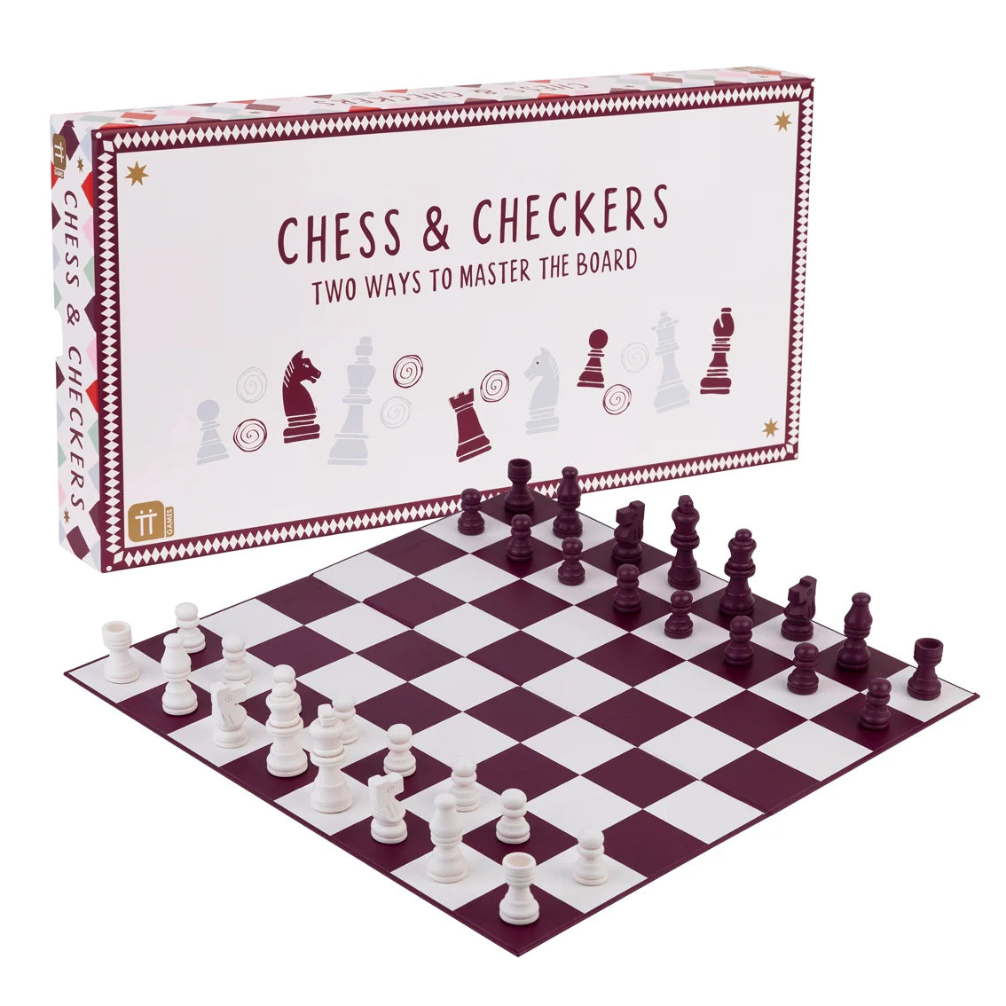 Bonne Chance Chess & Checkers Game Set By Penny Black