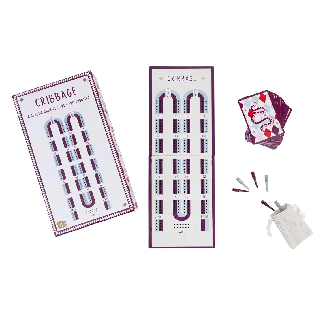Bonne Chance Cribbage Game Set By Penny Black