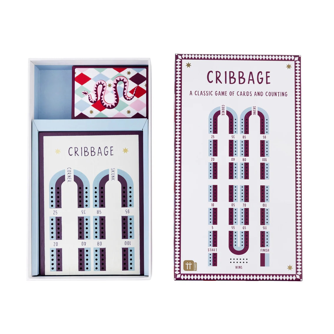 Bonne Chance Cribbage Game Set By Penny Black