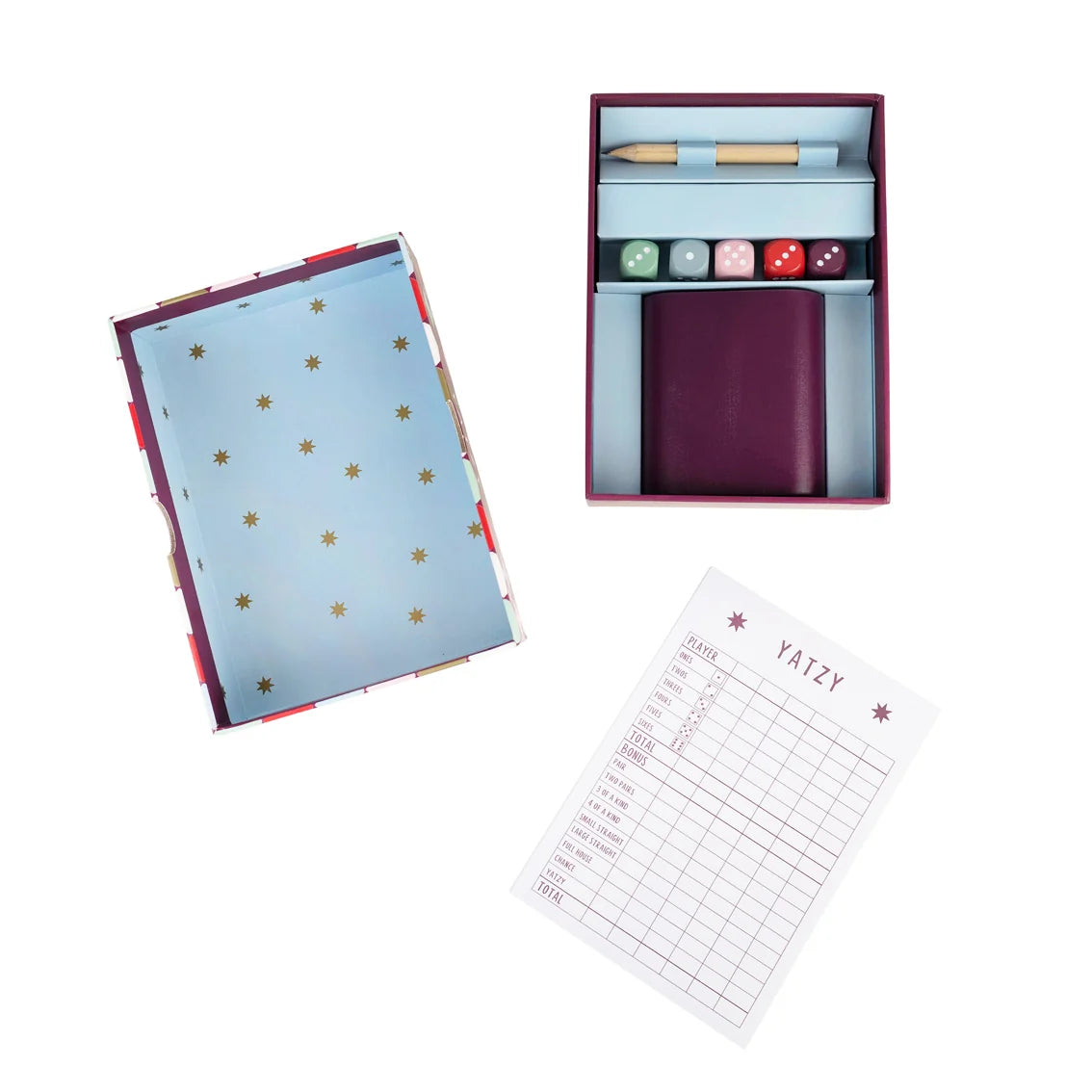 Bonne Chance Yatzy Dice Game Set By Penny Black