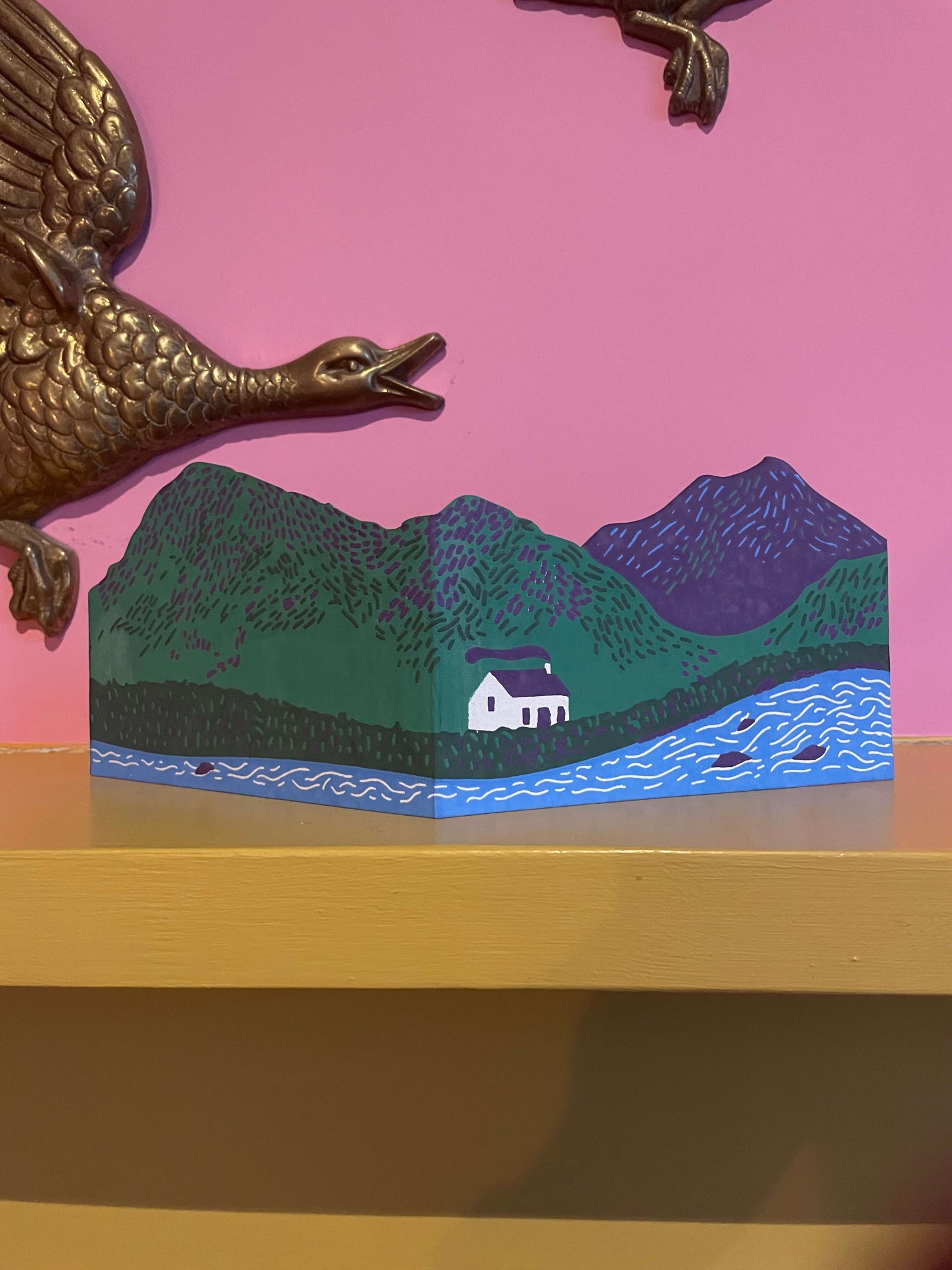 Bothy Fold Out Screen Printed Card By Penny Black