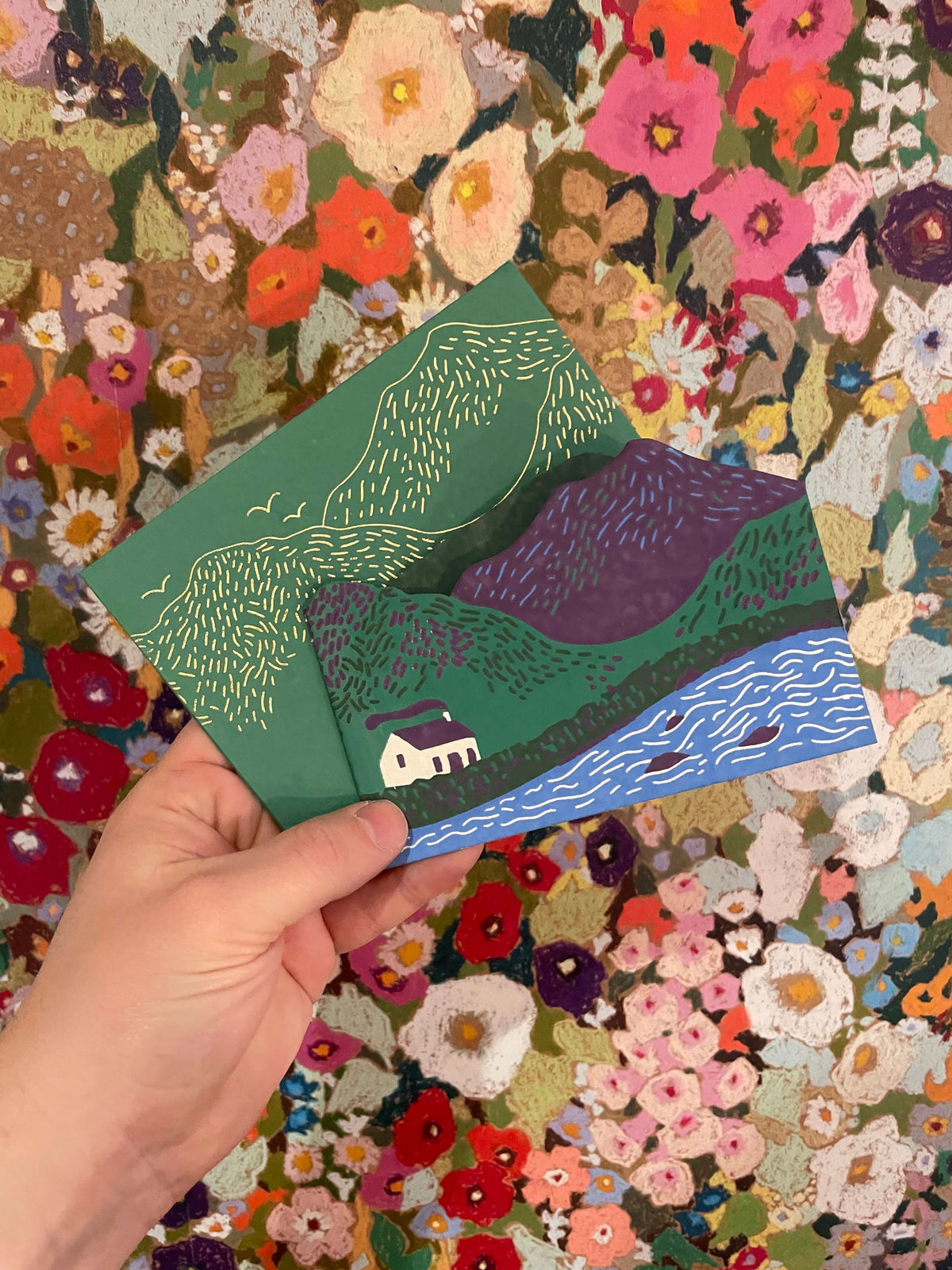 Bothy Fold Out Screen Printed Card By Penny Black