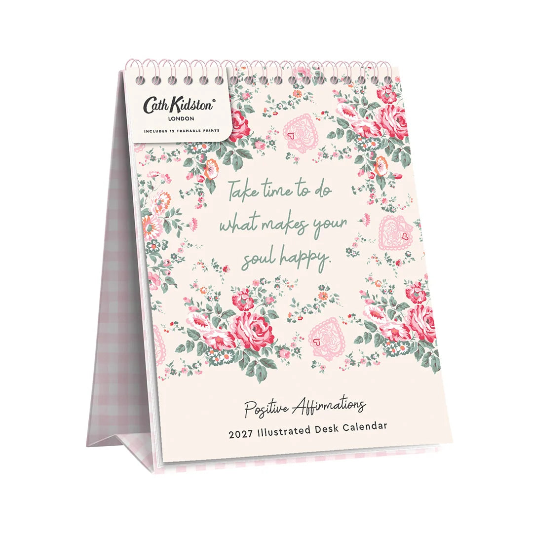 Cath Kidston Positive Affirmations 2027 A5 Desk Calendar By Penny Black