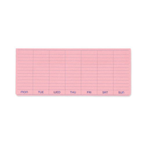 Penco Sticky Memo Pad Weekly By Penny Black in pink