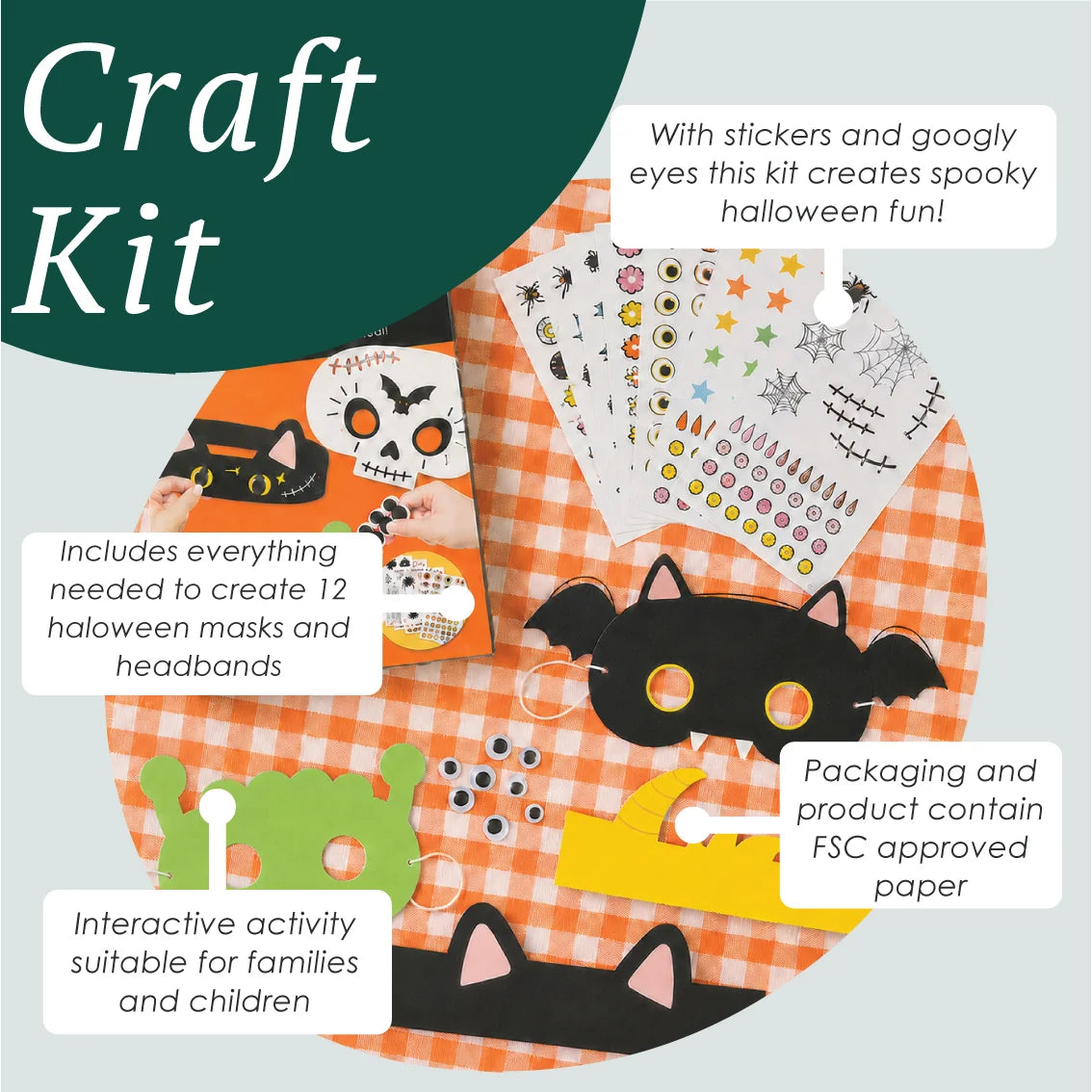 Halloween Craft Make Your Own Mask Kit By Penny Black