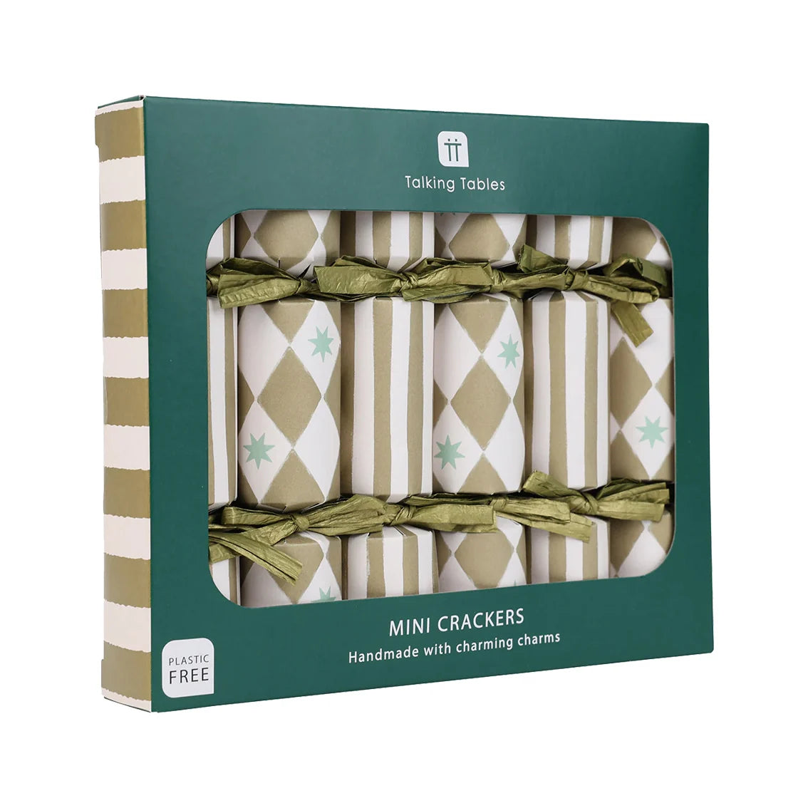 Gold Harlequin Mini Christmas Crackers 6 Pk By Penny Black