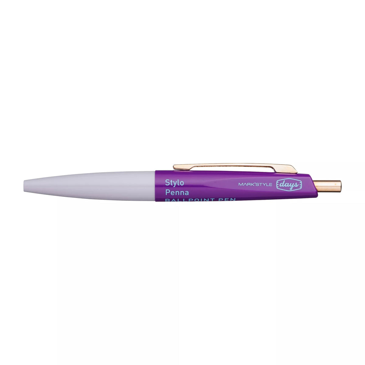 Anterique x Days Mini Ballpoint Pen By Penny Black in purple and grey