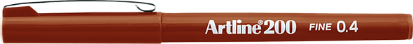 Artline 200 Fineliner Pen 0.4mm By Penny Black
