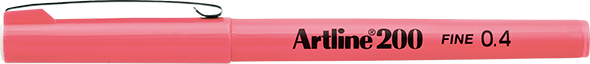 Artline 200 Fineliner Pen 0.4mm By Penny Black