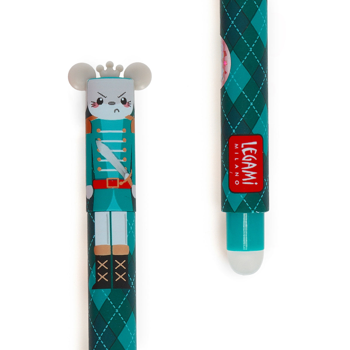 Nutcracker Erasable Gel Pens - Limited Edition Christmas 3 Pack showing mouse design