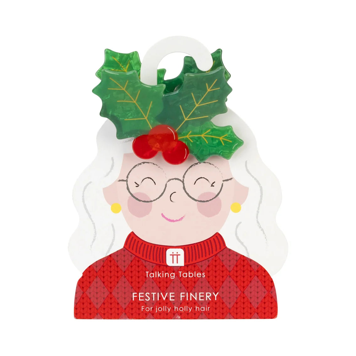 Holly Claw Christmas Hair Clip By Penny Black