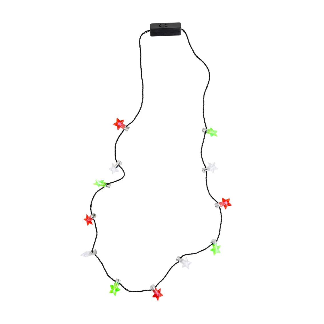 Christmas Light Up Stars LED Necklace By Penny Black