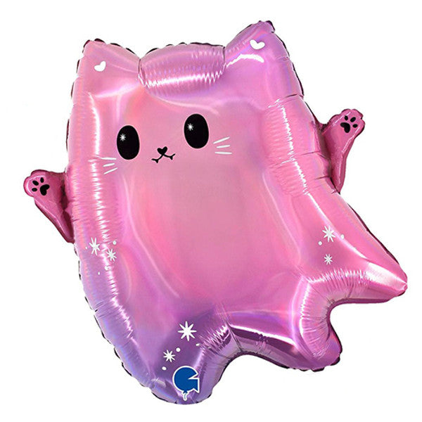 Halloween Ghost Cat 18" Foil Balloon by penny black