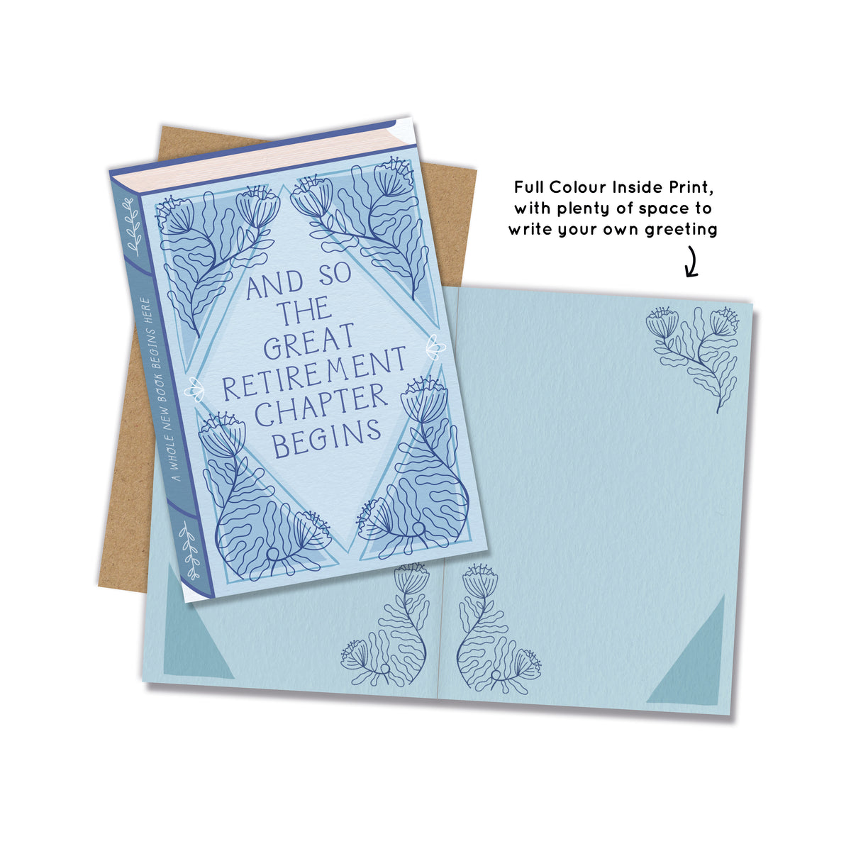 Great Retirement Chapter Begins Book Card By Penny Black