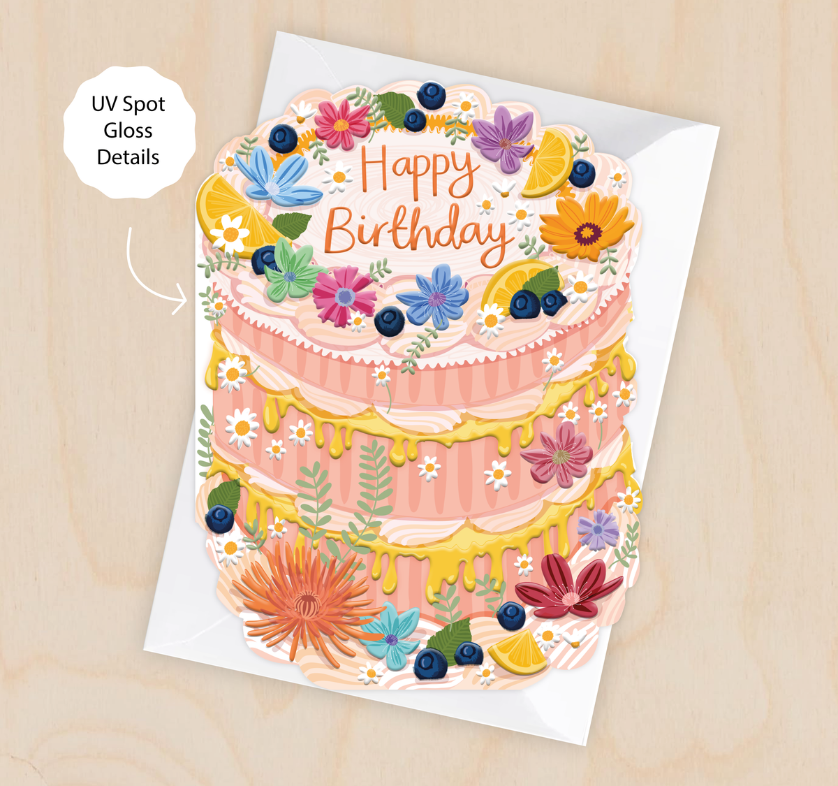 Layer Cake Shaped Birthday Card By Penny Black