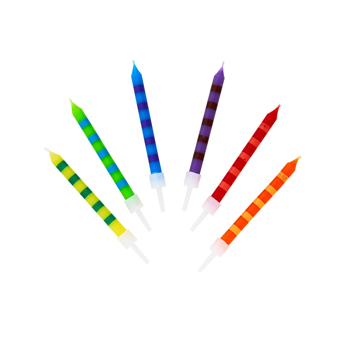 Birthday Bash Striped Candles