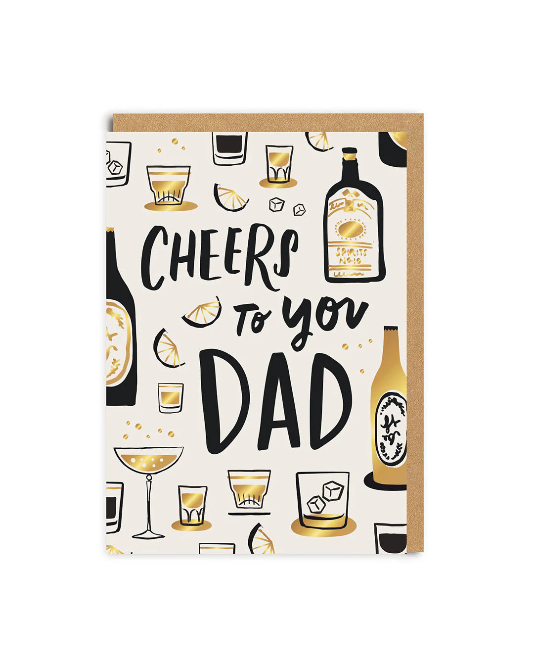 Cheers To You Dad Libation Father's Day Card by penny black