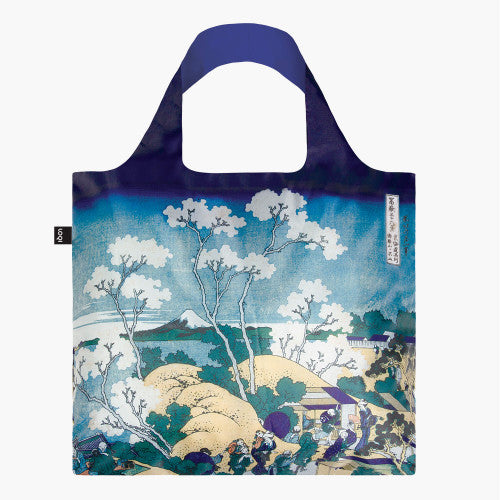 Katsushika Hokusai Fuji From Gotenyama LOQI Recycled Shopping Bag In Pouch By Penny Black