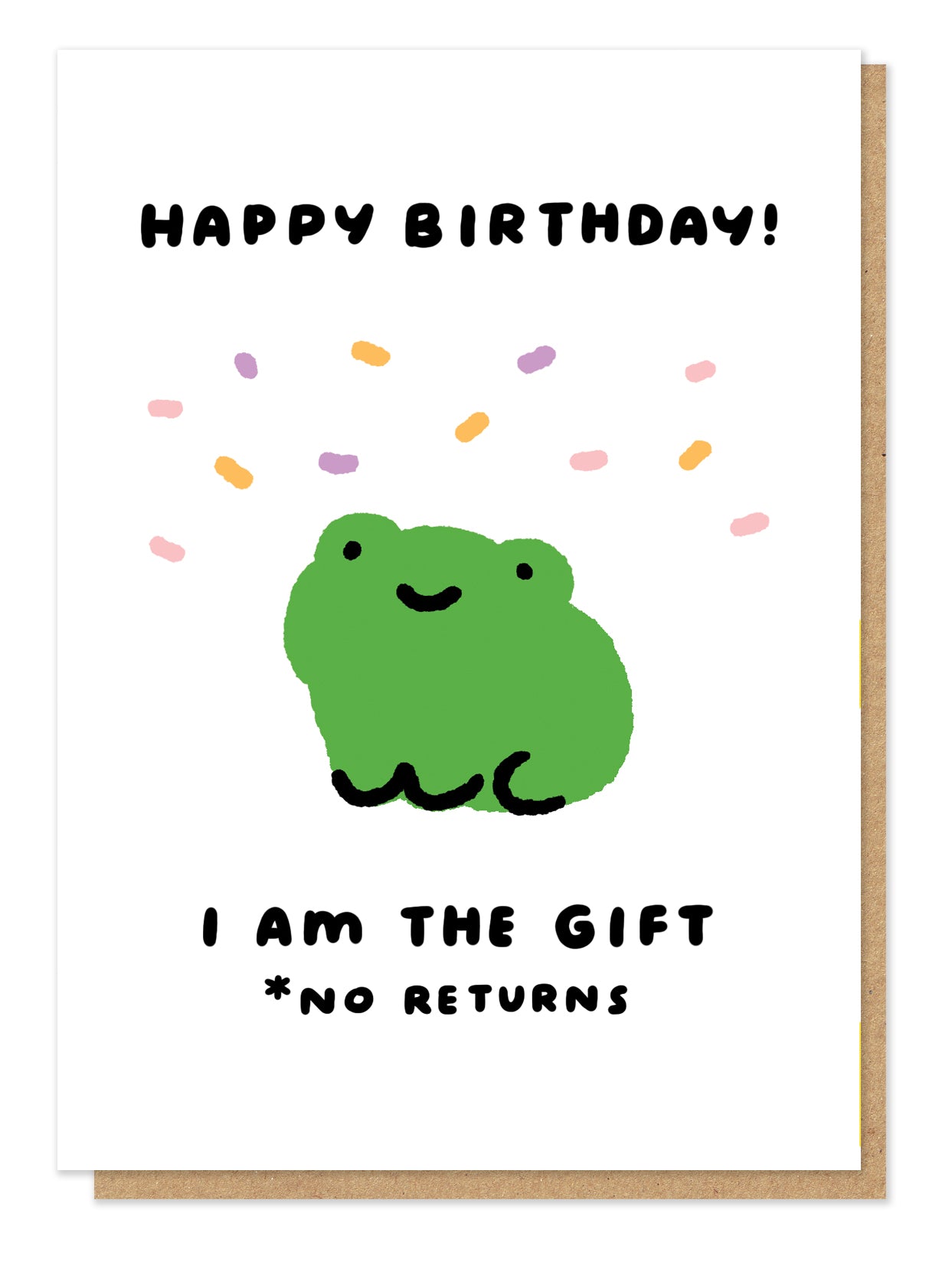 No Returns Frog Funny Birthday Card By Penny Black