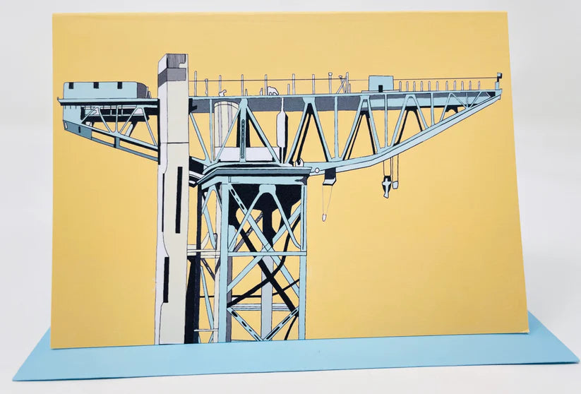 Titan Crane Clydebank Art Card by penny black