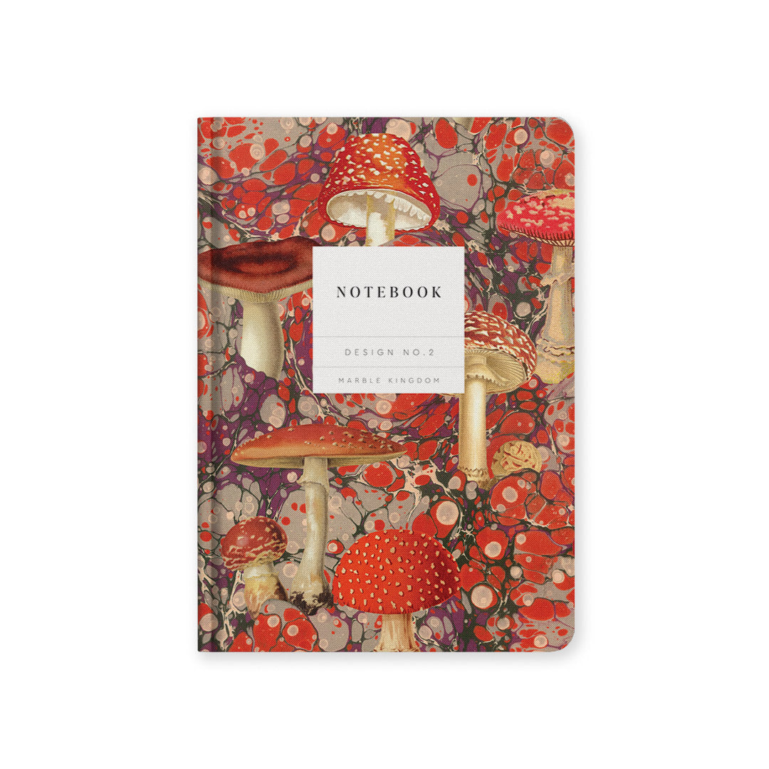 Marble Fungi Kaleido A5 Hardback Notebook By Penny Black