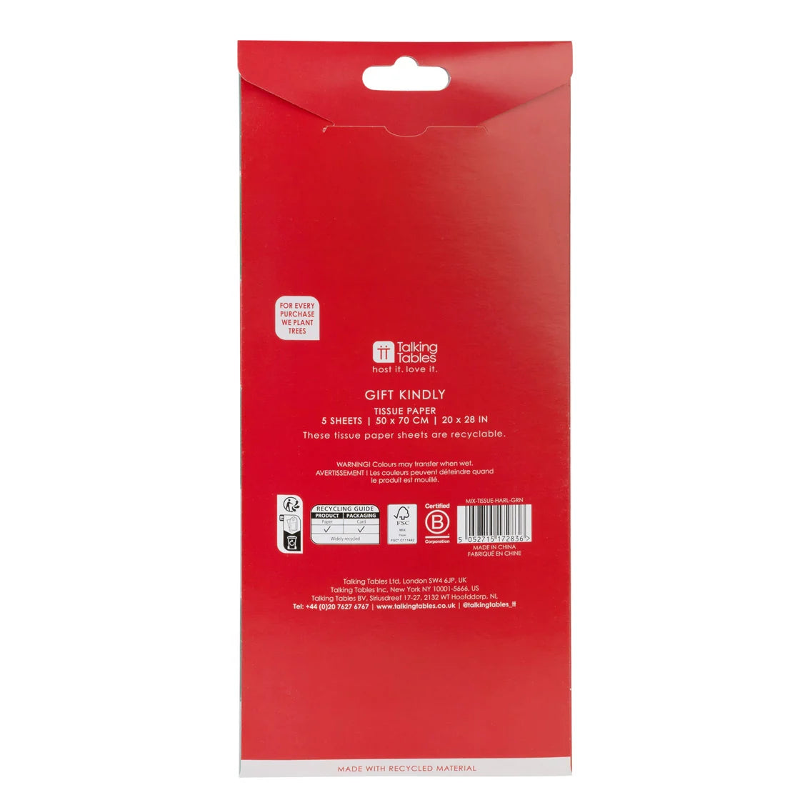 Mixed Harlequin Tissue Paper Pack - 5 Sheets By Penny Black