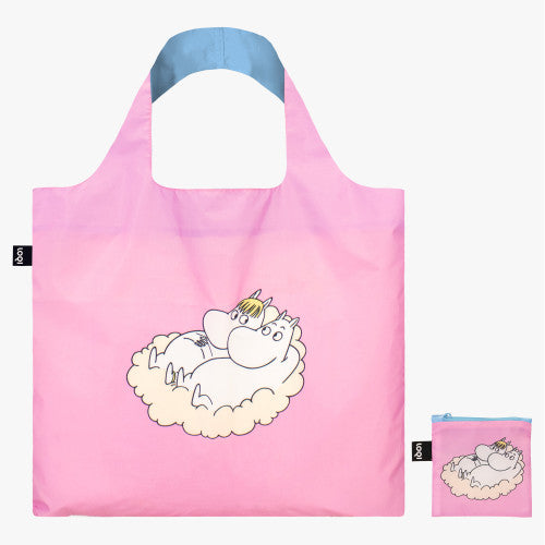 Moomin Cloud LOQI Recycled Shopping Bag In Pouch By Penny Black