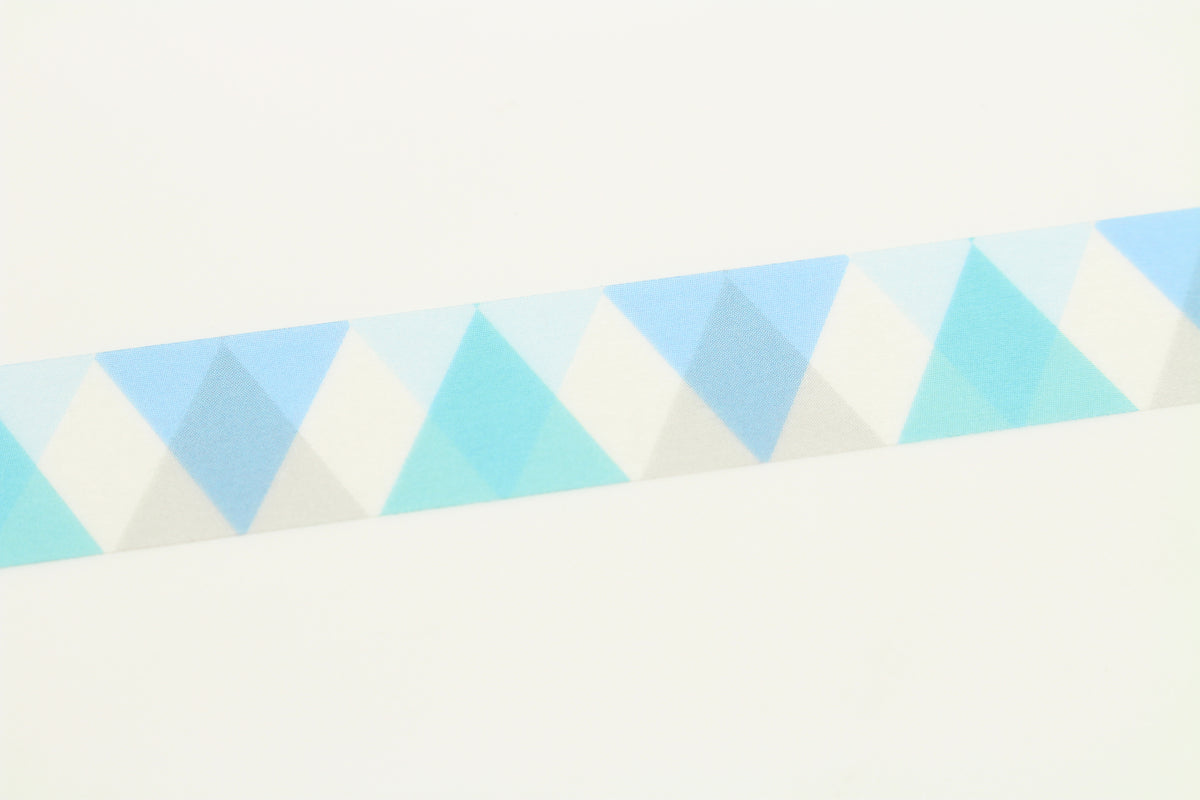 mt Washi Tape - 1P Triangle & Diamond Blue By Penny Black