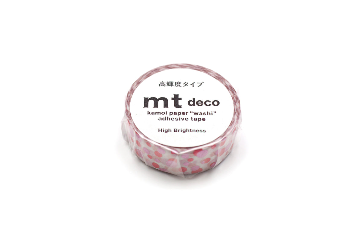 mt Washi Tape - 1P High Brightness Scattered Dot by penny black showing tape in packaging