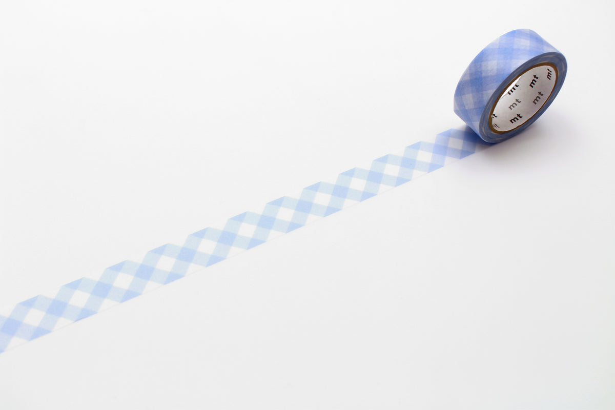 mt Washi Tape - 1P Thick Checkered Pastel Ultramarine by penny black