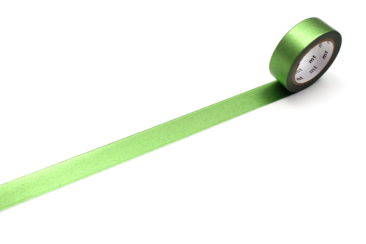 mt Washi Tape - 1P High Brightness Yellow Green by penny black showing unpackaged